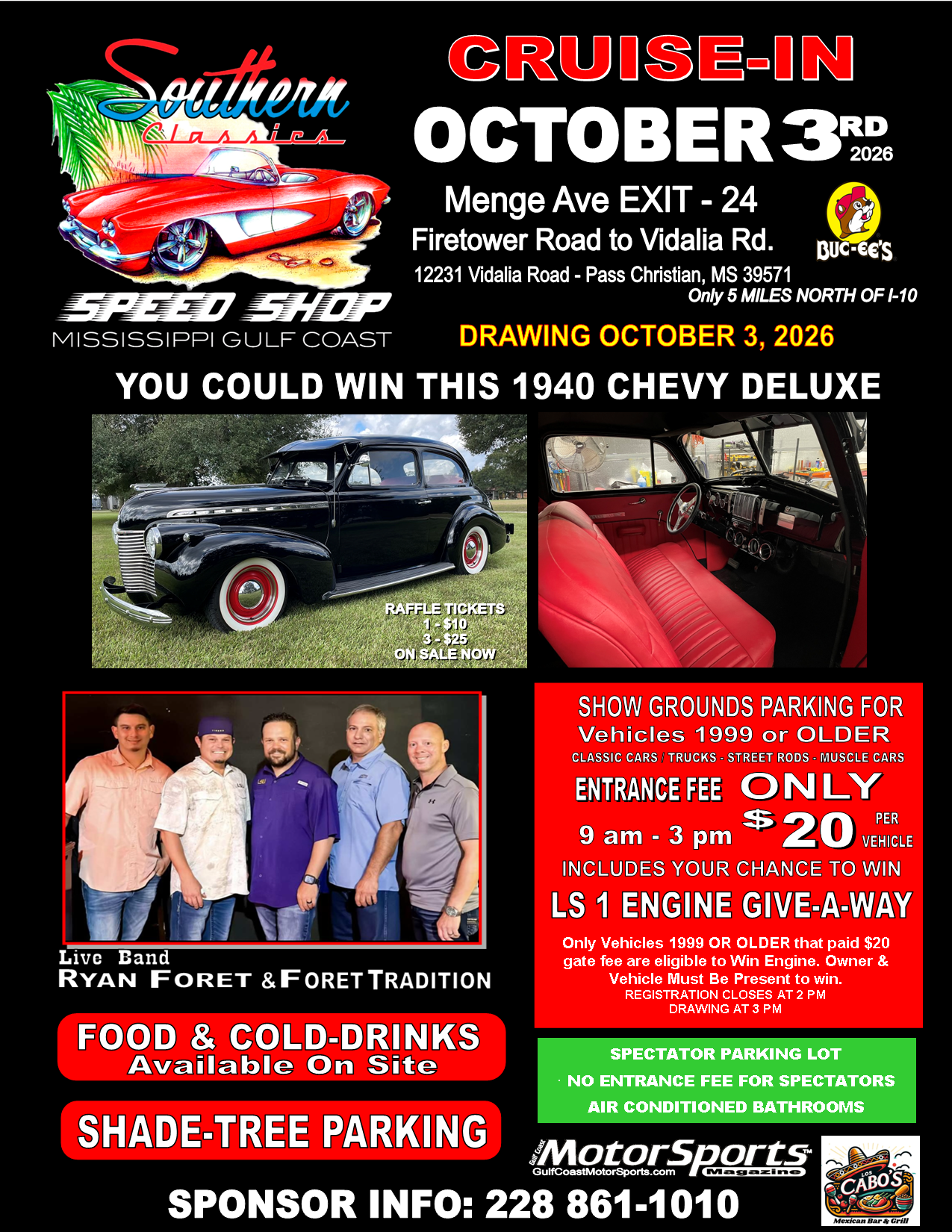 Southern Classics Speed Shop Oct 2026 Flyer